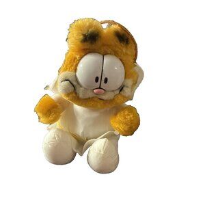 VTG Garfield Angel Plush Stuffed Animal Orange Cat Christmas Vintage Mcdonalds